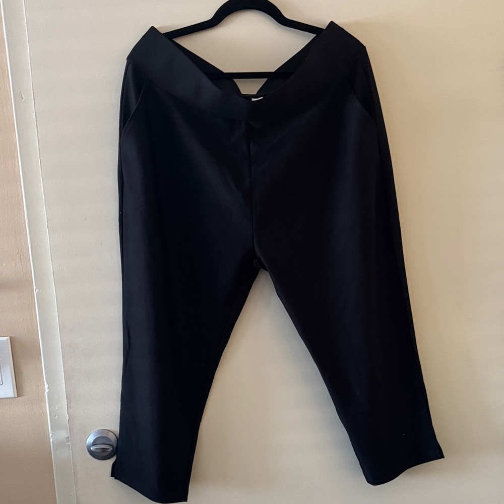 Black Wide-Leg Pants